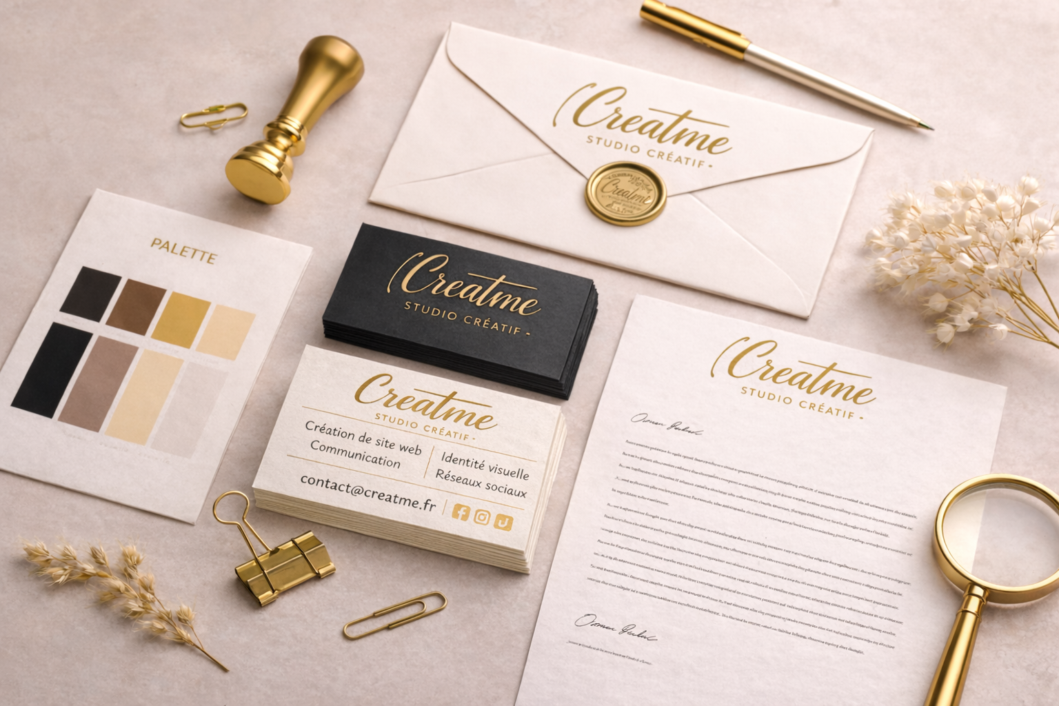 Supports de communication Creatme Studio Créatif